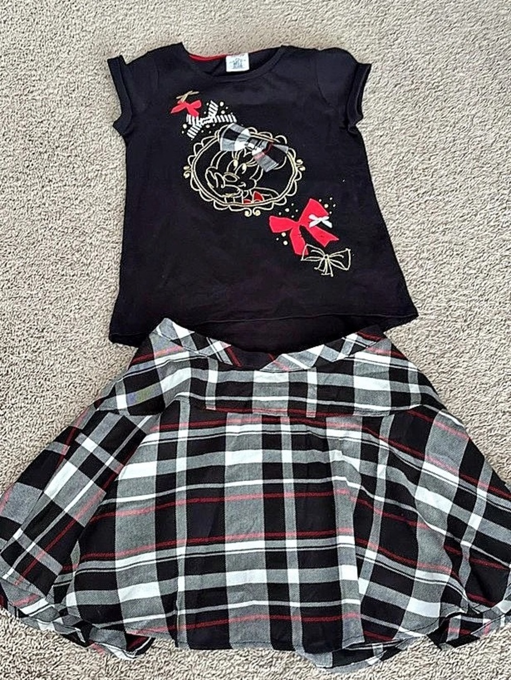 Kids Plaid Graphic Casual Dress